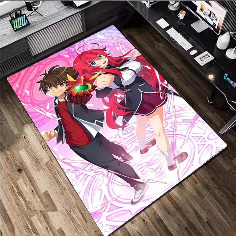 High School Dxd Carpet Office Decorative Carpet For Living Room Bedroom Door Mat Floor Rug Computer Chair Area Rug