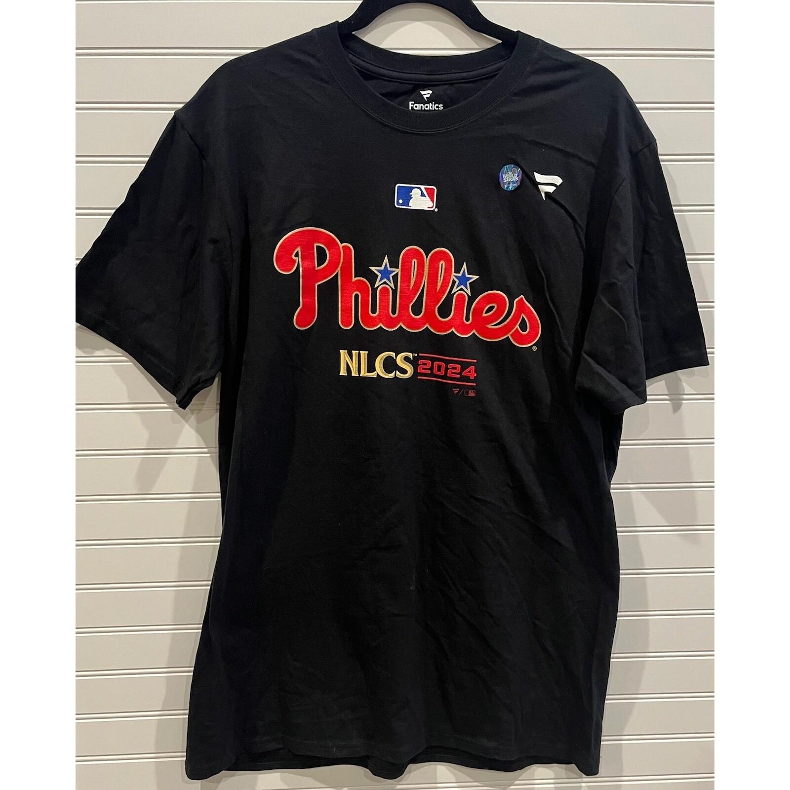Phillies NLCS 2024 World Series T-Shirt MLB Baseball Black L XL