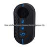 Fiat 500 Silicone Key Cover - Honeycomb Design Soft Rubber Key Shell