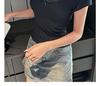 Women's Slimming Lace Trim Short Sleeve T-shirt - Korean Style Summer Base Layer