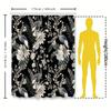 Graceful Tropical Bird And Flower Shower Curtain For Bathroom - Stylish And Durable Waterproof Decor To Install Wrinkle-Free