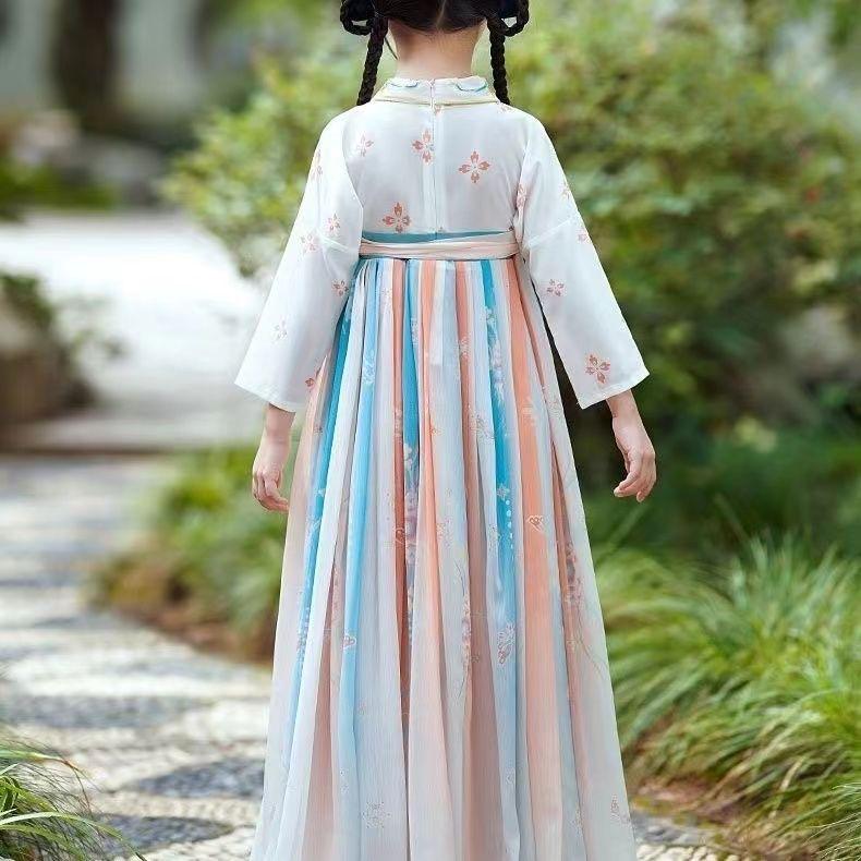 2025 Autumn Hanfu: Children's Tang Dynasty Princess Dress for Girls