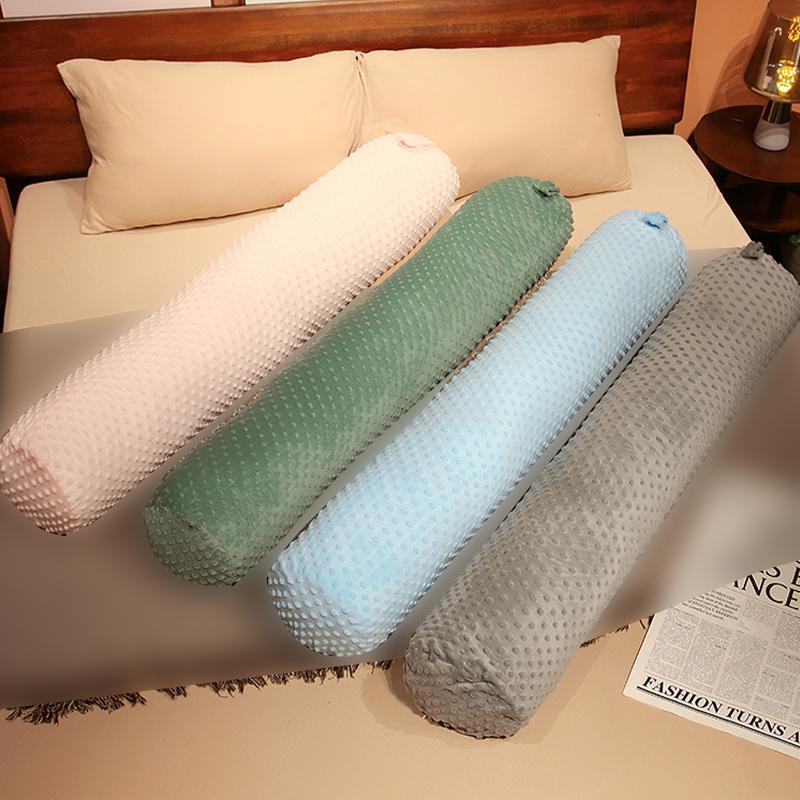 No Filling Long Pillow Case Bean Velvet Pillow Cover Cervical Roll Bed Headrest Side Sleeping Cylinder Pillowcase