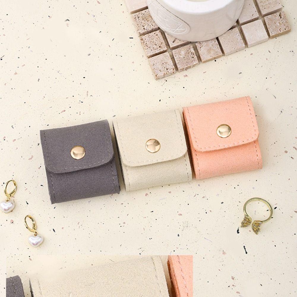 Velvet Necklace Ring Packing Bag Foldable Earrings Organizer Simple Jewelry Display Bag  Women