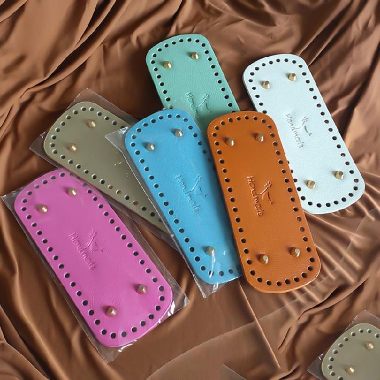 Leather Bag Bottoms for Knitted Bag Nails Bottom Shaper DIY Bag Base Accessories
