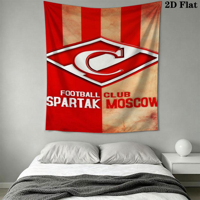 Spartak Moscow Rush Wall Hanging Printed Fabric Blanket Decorative Tapestries for Bedroom Living Room Home Decor