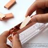 Delvtch Transparent Stapler Fit For Metal 12# 24/6 Staples Rose Silver Color Office Accessories School Stationery Binding Supply