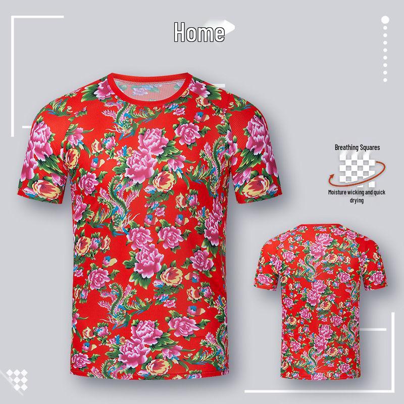 

Северо-восточная большая цветочная унисекс быстросохнущая футболка с коротким рукавом для летнего фитнеса и марафона Medium