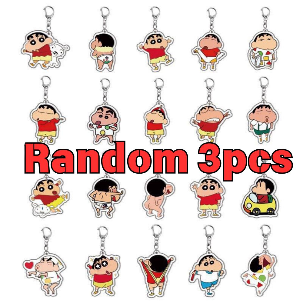 Crayon Shin-Chan Acrylic Keychain Cartoon Pochi High Appearance Value Fashionable Portable New Style Creative Decoration Gift