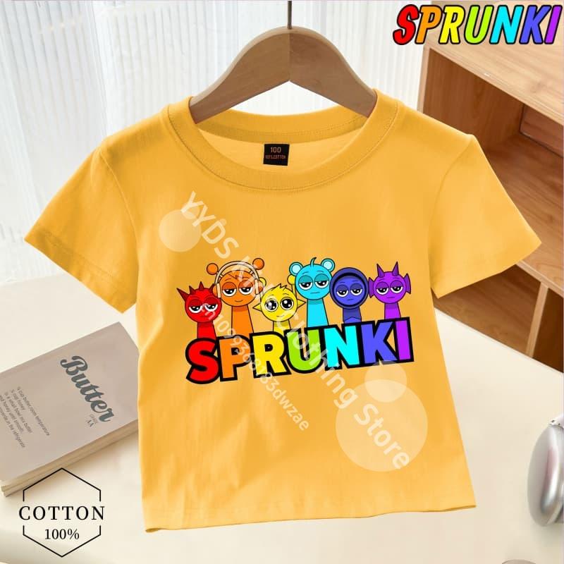 Doar un tip căruia îi place Sprunki Boy Imprimeu grafic Tricou Sprunki pentru copii Tendință de modă Tricou pentru băieți Haine universale de vară pentru băieți/fete