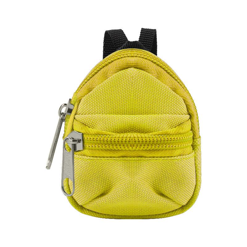 BJD Doll Backpack: 8cm Double-Layer Coin Purse and Small Schoolbag for Rag Doll
