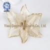 Qingmeng 15CM Gold-Edged Christmas Tree Wreath with Festive Flower Decorations