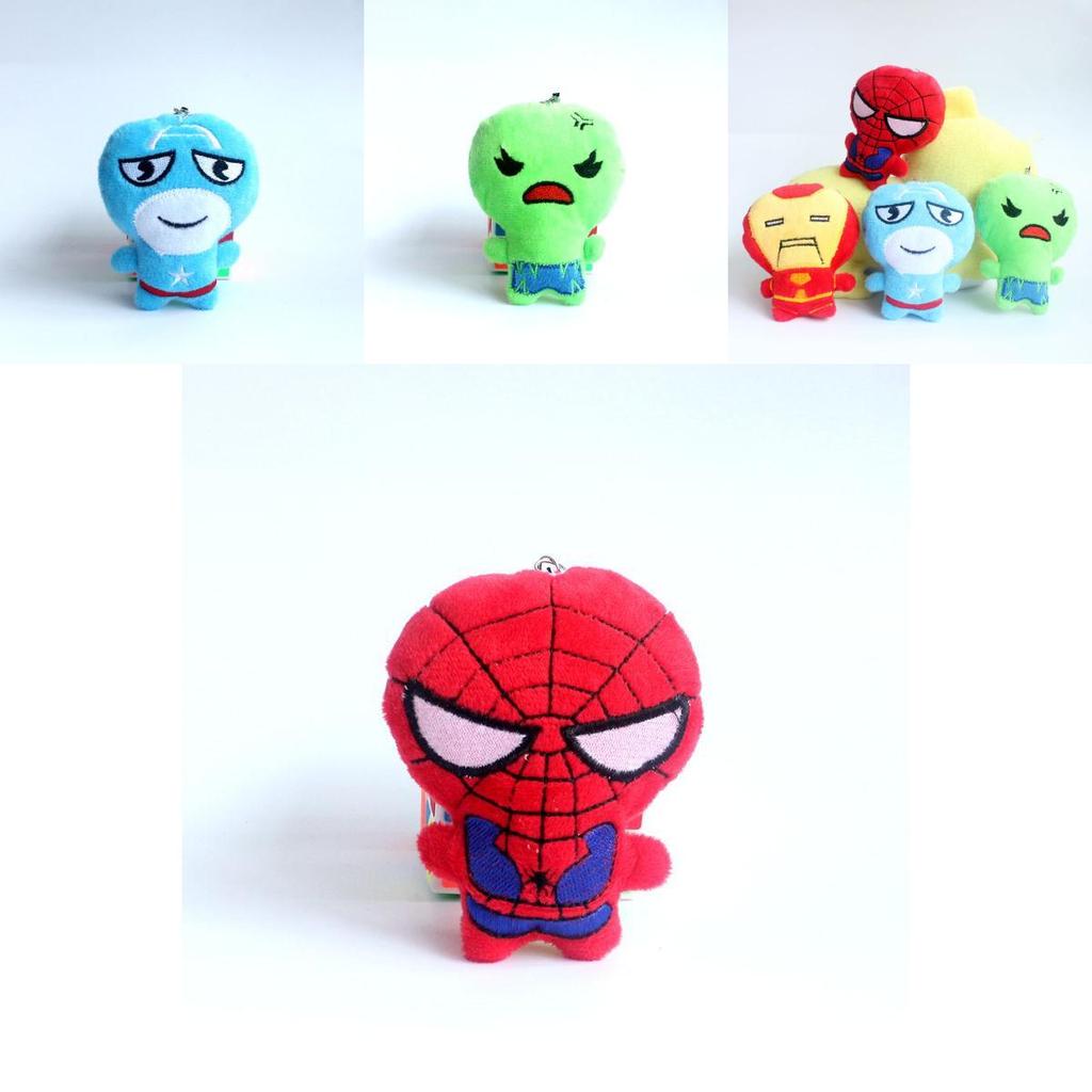Marvel Avengers Plush Toy Spider-man American Soldier Doll Cute 10cm Collectible Gift