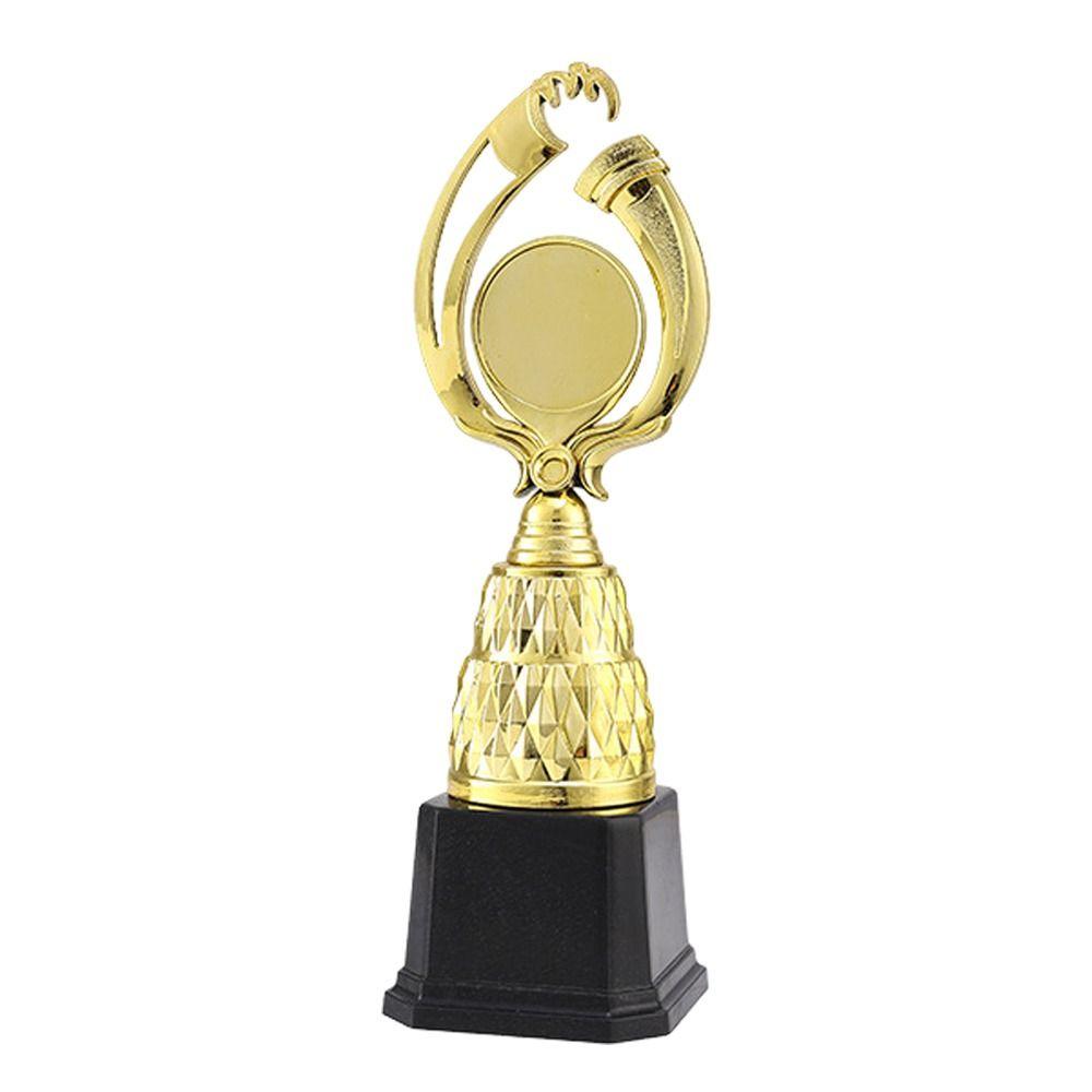 21/24/27/29 CM Trophy Cup Plastic Material Black Base Competition Trophy Custom-Made Creative Design Trophy Decoration