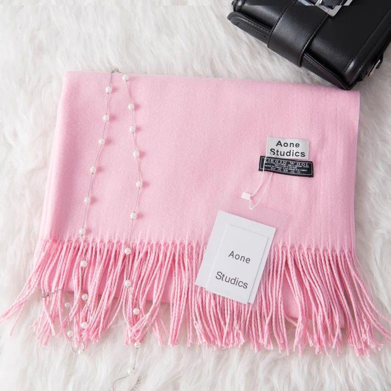 Women's Faux Cashmere Warm Scarf - Autumn/Winter Solid Color Korean Style Shawl
