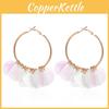 Flower Sequin Colorful Earrings In Alloy For Trendy And Style Creative