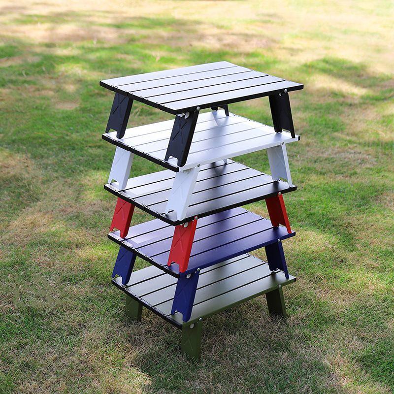 Ultra-Light Portable Mini Aluminum Folding Table for Outdoor Camping and Picnics
