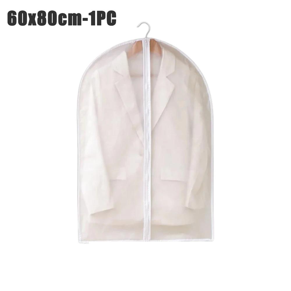 

1-10 шт. Чехол для одежды от пыли, прозрачный, утолщенный, моющийся, пылевой мешок PEVA, бытовой пылевой чехол для пальто, костюма, чехол для подвешивания одежды