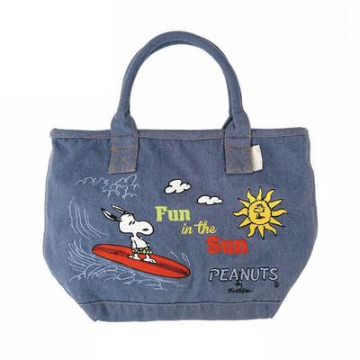 Taška Deli Snoopy Denim Style s výšivkou 8398 03 Sun [Routeto] IP.Deli.Shishu.Peanuts-0B