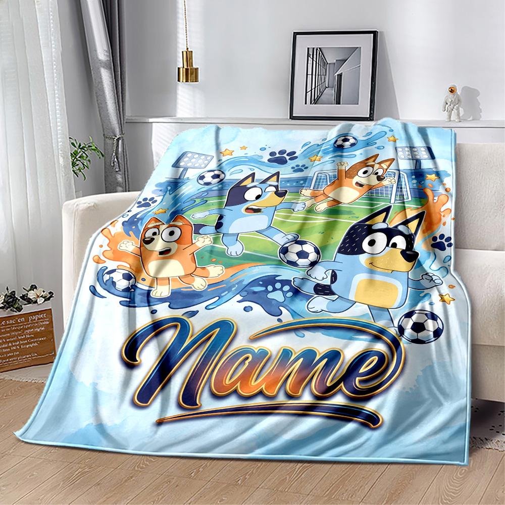 Paw Patrol Halloween Night Personalized Name Blanket Lightweight Customizable Blanket Comfortable for Couch Livingroom Living Room Home Decor