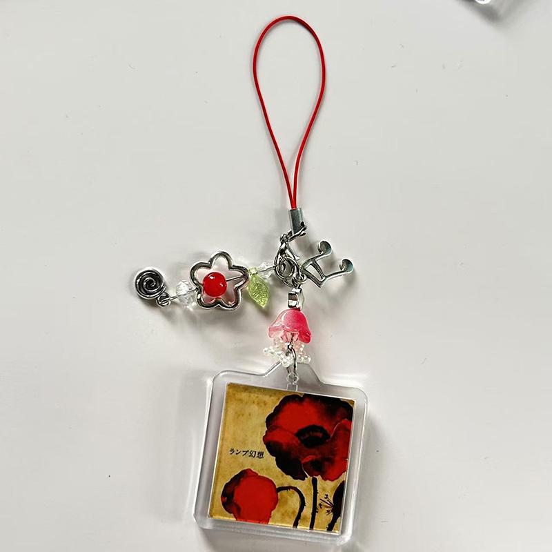 Anime Bilderrahmen Handykette Stil Mädchenhaft USB-Taschenanhänger Handyband Ins