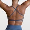 Women's  Sports Bra Padded Cross Back Backless Sports Bra  For Yoga Fitness