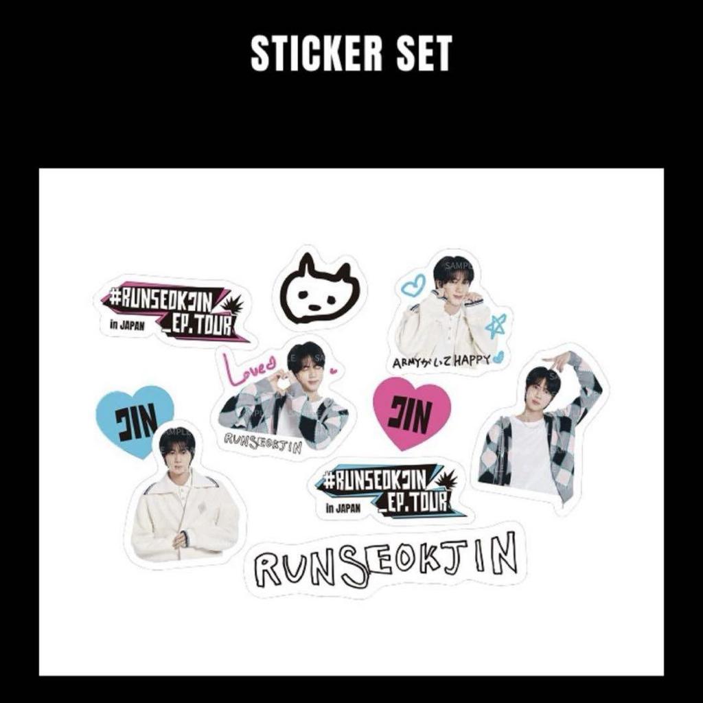 [USED] JIN[RUNSEOKJIN in JAPAN] STICKER SET
