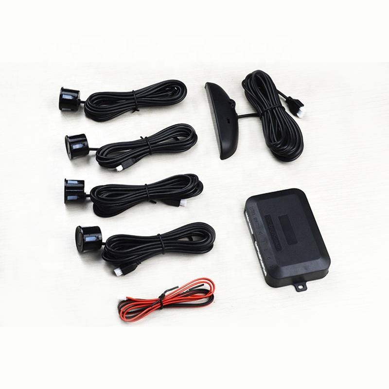 LED Driver Parking Assistance Sensor System Car Reverse Backup Radar Buzzer Warning Alarm LED Display with 4 Parking Sensors