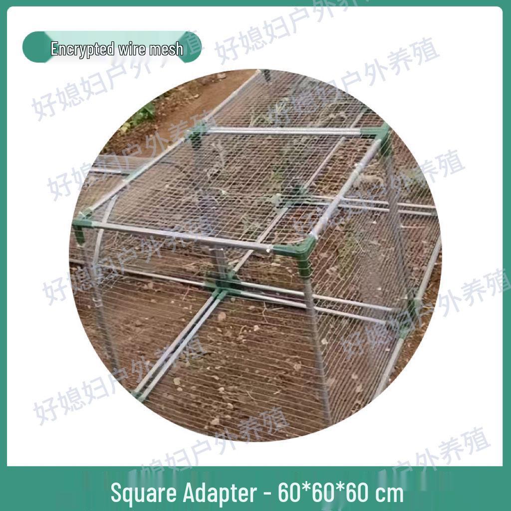 Reinforced Poultry & Rabbit Coop: Rodent & Weasel-Proof, Excellent Droppings Leakage, Thickened Bottom