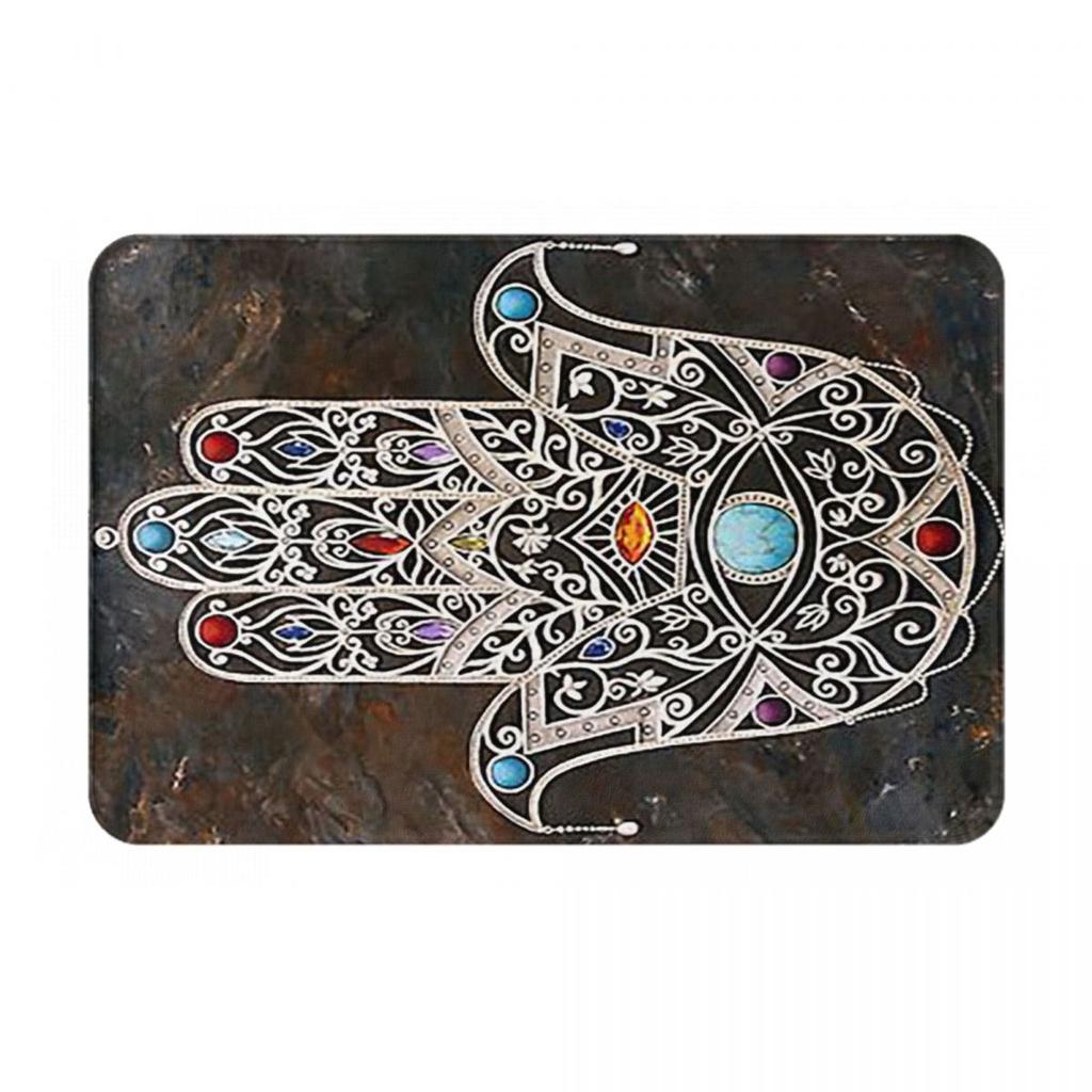 The Hand Of Fatima Printed Anti-slip Doormat Floor Mat Water oil proof Carpet Rug for Kitchen Entrance Home Balcony Footpad Mats
