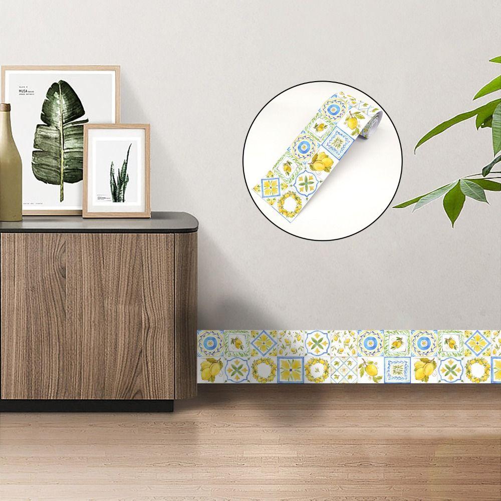 European Style Ceramic Wall Stickers Peel & Stick Waterproof Peel and Stick Tile Self-Adhesive Easy Install Tile Decals