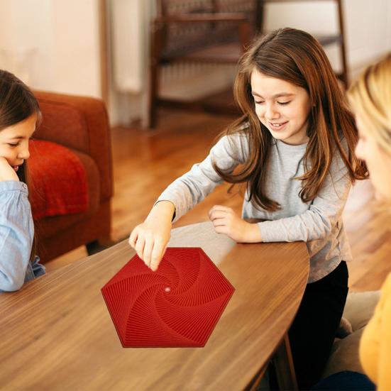 Fractal Fidget Hexagon 3D Printed Anxiety Stress Relief Kids Pocket Size Travel Adults Colorful Hexagon Sensory Toy Mindful Meditation Tool