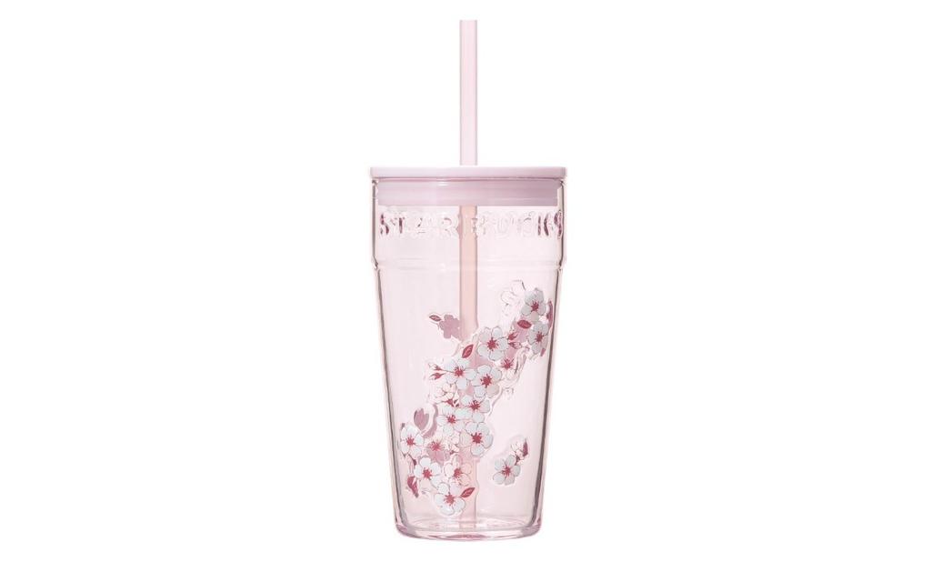 #2026 STARBUCKS JAPAN SAKURA 473ml GLASS PINK TUMBER FREE SHIPPING