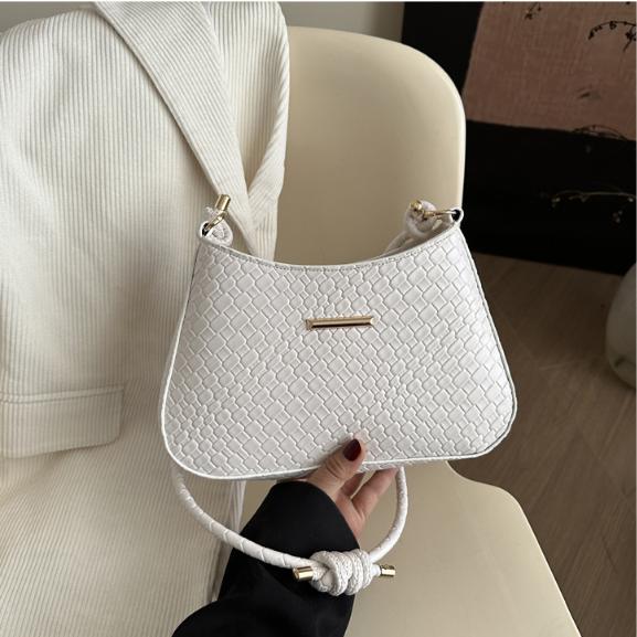 New Commuting Solid Color Armpit Bag Crossbody Bag Simple and Fashionable Shoulder Bag Temperament Women's Handbag