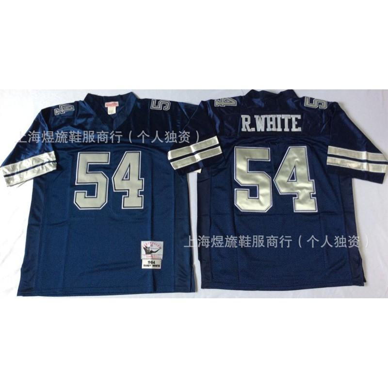 Jersey Retro NFL Dallas Cowboys 21 22 Bordado Throwback Uniforme de Fútbol para Hombre Ropa Deportiva para Aficionados