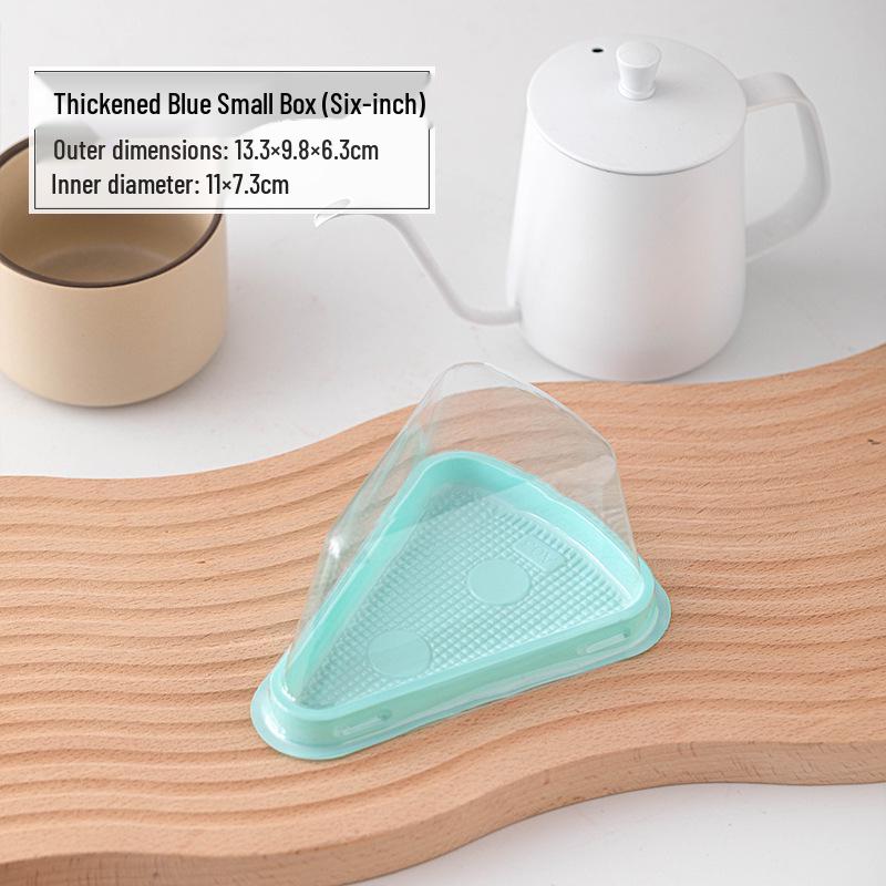 Triangle Cake Box for Mille-Feuille and Mousse Slices - Disposable, 6-Inch & 8-Inch Sizes