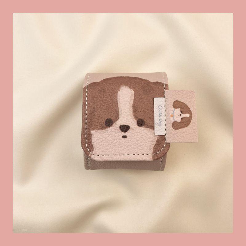 

Pro Wireless Bluetooth Earbuds Case Third Generation 1 Applicable to Apple Aipods2 Generation 4 Leather Fifth Generation 5 Fourth Generation 4 AirPods 4 Bell Brown Puppy Single Shell