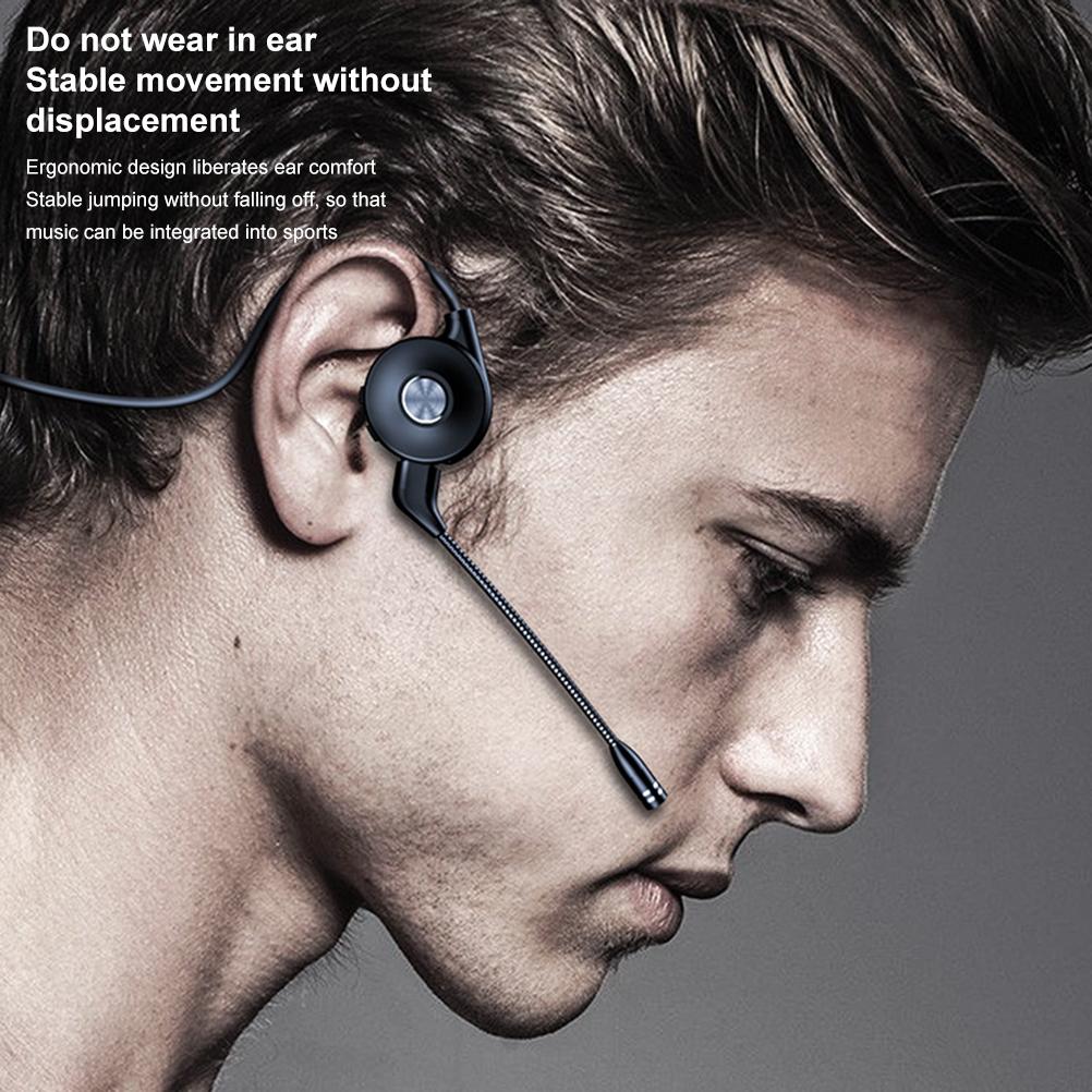 Wireless Bone Conduction Headphones Open Ear Bluetooth Stereo Sports Headset for Workouts Running