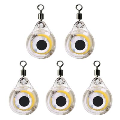 5Pcs Underwater Fishing Light Flashing Deep Water Fishing Light LED Fish Lures Lamp Outdoor Fishing Accessories