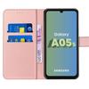 Coque de protection - Booling - pour Samsung Galaxy A05s - Rose - Antichoc - Support réglable
