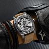 Binbond H1277 1277 Top Brand Luxury Leather Mens Automatic Watches Stainless Mechanical Wristwatch Waterproof Clock Reloj Hombre
