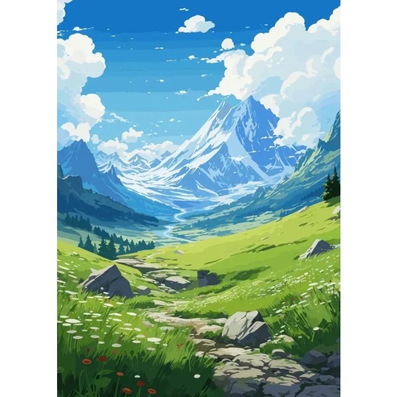 Aestheticism Anime Scenes Posters Sakura Tram Train Ocean View Prints Canvas Printing Wall Landscape Art Picture for Home Decor