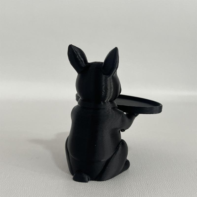Lovely Dog Statue Key Candy Bowl Dog Statues Figurines Entryway Table Ornament for Office Home Decors New Year Gift