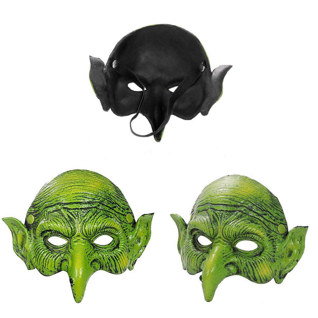 Halloween Hexenmasken-Requisite aus PU-Schaumstoff für Kostümpartys