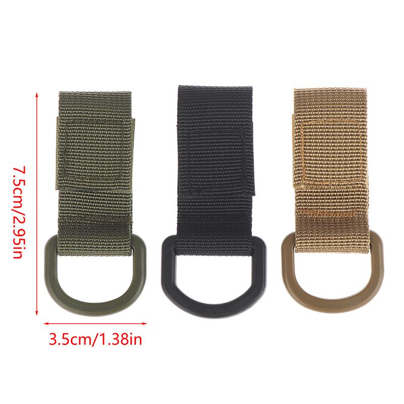 10Pcs D Ring Clip Strap Hook Loop Carabiner Clip for Backpack Water Bottle Keychain Multi-Purpose Adapter Key Organizer