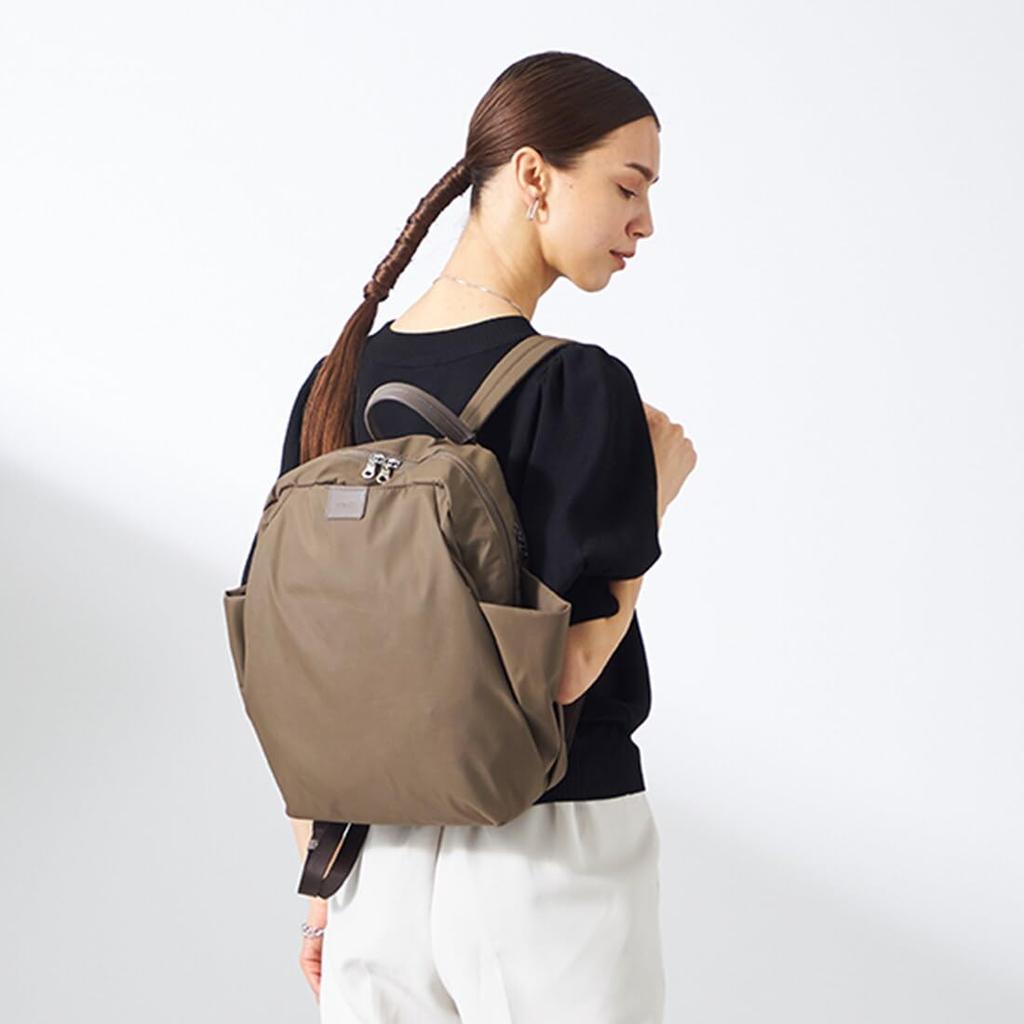 Isaac Nylon Taft Reise-Tagesrucksack 2004006 Kamel (22)