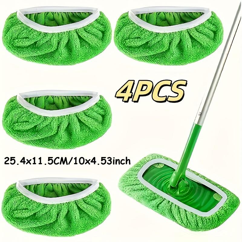 4pcs High-Quality Reusable Mop Replacement Pads: Washable, Durable, Wet and Dry Use, Highly Absorbent Cleaning Cloth
