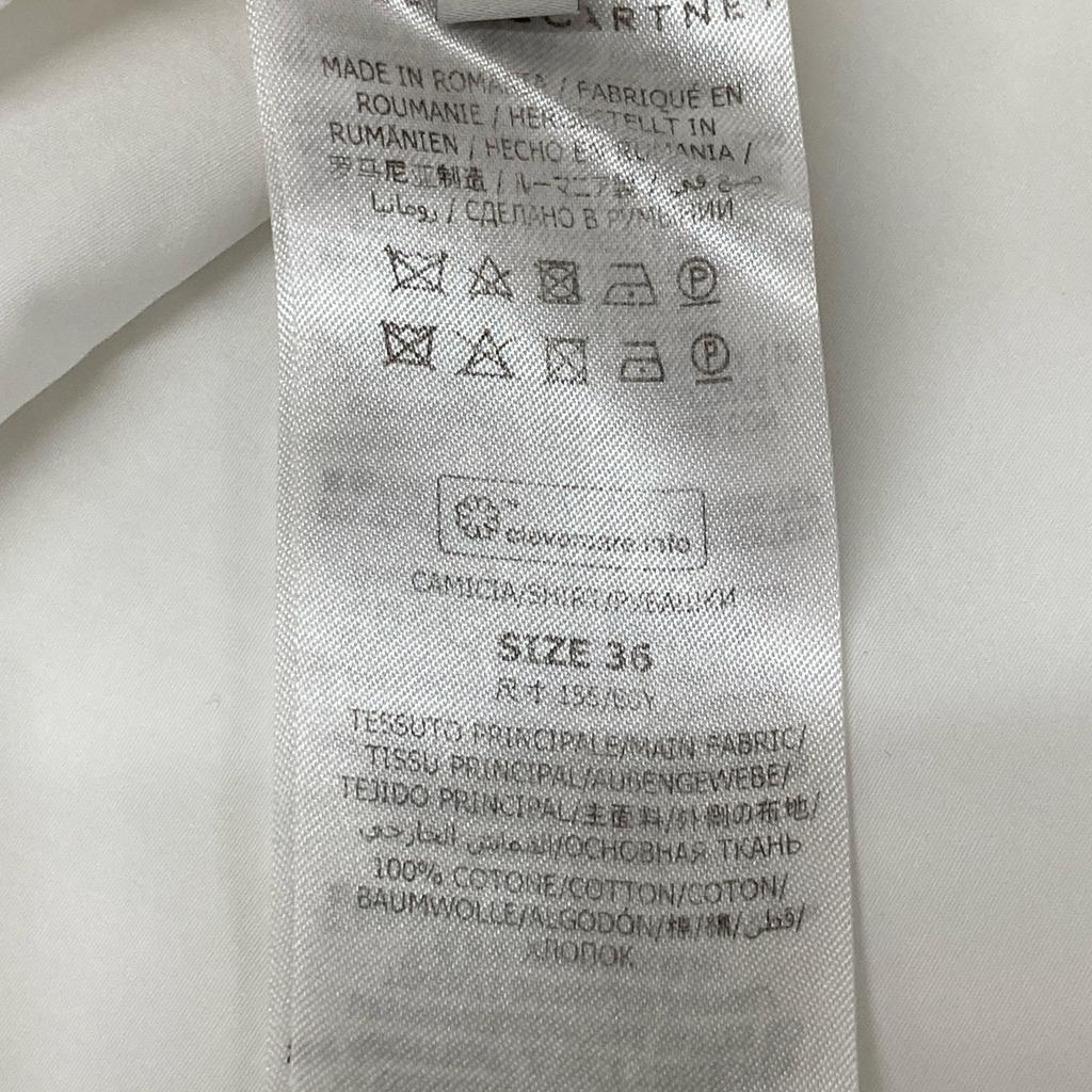 Stella Mccartney [xYOSHITOMO NARA] White Embroidered Patch Shirt Tops 36 whiteUsed