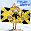 AEK FC Print Beach Towel, Large Soft Quick Dry Towel for Beach Camping Swimming