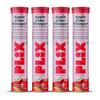 Plix L-Carnitine ACV Effervescent Tablets Apple Flavor Energy Support Drink Mix 15 Tablets X Pack Of 4
